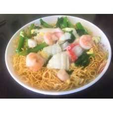 110. Seafood Pan Fried Noodle